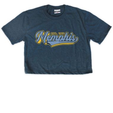 sorry, Where I'm From Memphis Navy Script Cropped Top T-Shirt is currently out of stock