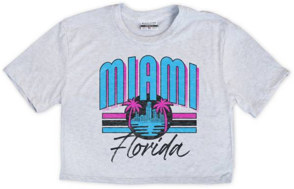 Where I'm From Women's MIA Skyling Arch White Cropped T-Shirt product image
