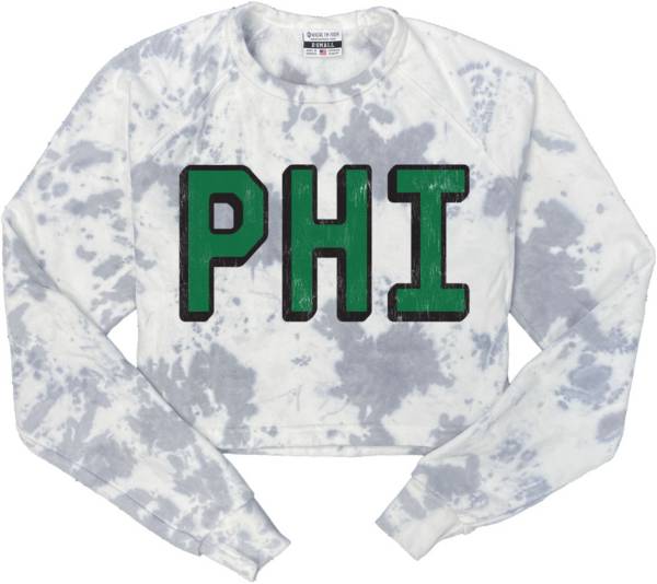 Where I'm From Philadelphia Tie Dye City Code Fleece Cropped Crewneck Sweatshirt product image