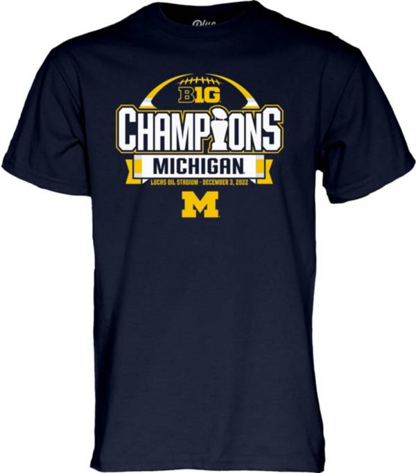 Blue 84 2022 Big Ten Football Champions Michigan Wolverines Locker Room T-Shirt product image