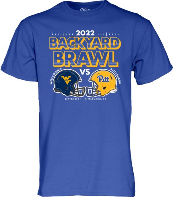 Blue 84 Men's Pitt Panthers vs West Virginia Mountaineers Royal Blue 2022 Backyard Brawl Football T-Shirt product image