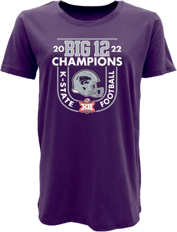 Blue 84 Women's 2022 Big 12 Football Champions Kansas State Wildcats Locker Room T-Shirt product image