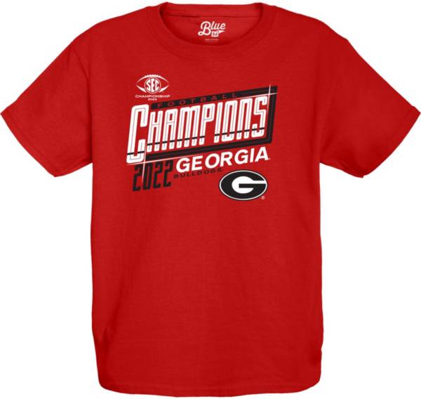 Blue 84 Youth 2022 SEC Football Champions Georgia Bulldogs Locker Room T-Shirt product image