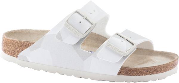 Birkenstock arizona soft hot sale footbed white leather