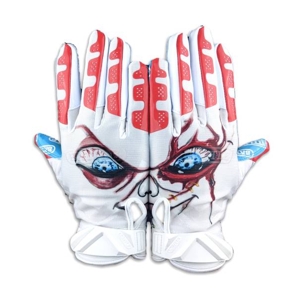 Scary store football gloves