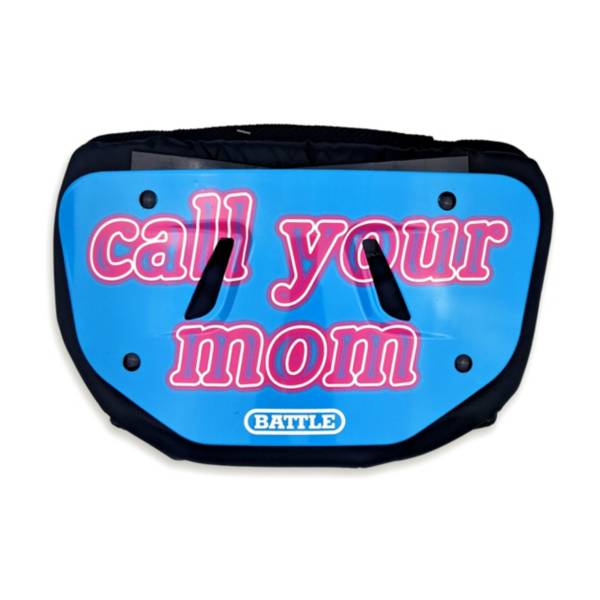 Battle Adult Call Your Mom Chrome Football Back Plate product image