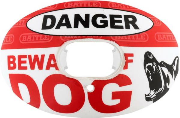Battle Sports Beware of Dog Oxygen Football Lip Guard product image