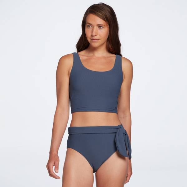 CALIA Women's Textured Double Scoop Swim Top product image