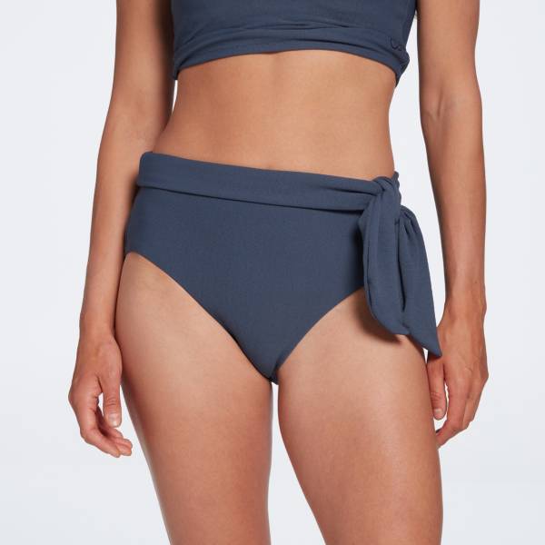 CALIA Women's Textured High Rise Side Tie Bikini Bottom product image