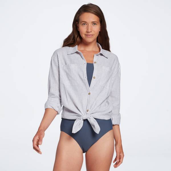 CALIA Women's Long Sleeve Utility Shirt Cover Up product image