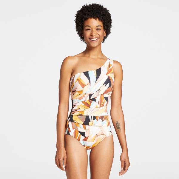 CALIA Women's Sculpt One Shoulder One Piece Swimsuit | CALIA