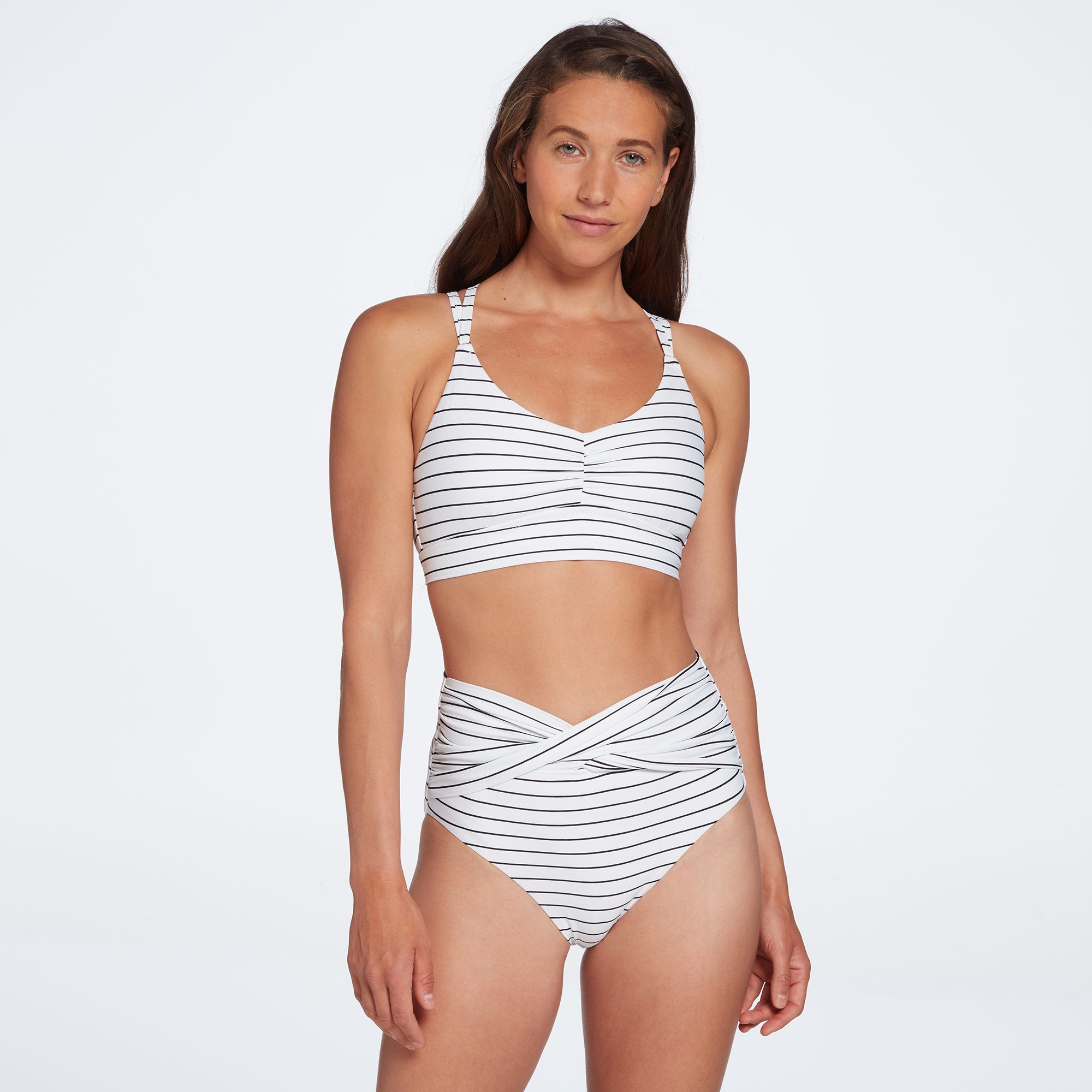 calia by carrie underwood women's plus size ruched tankini top