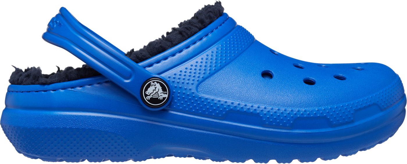 Fuzzy blue crocs online