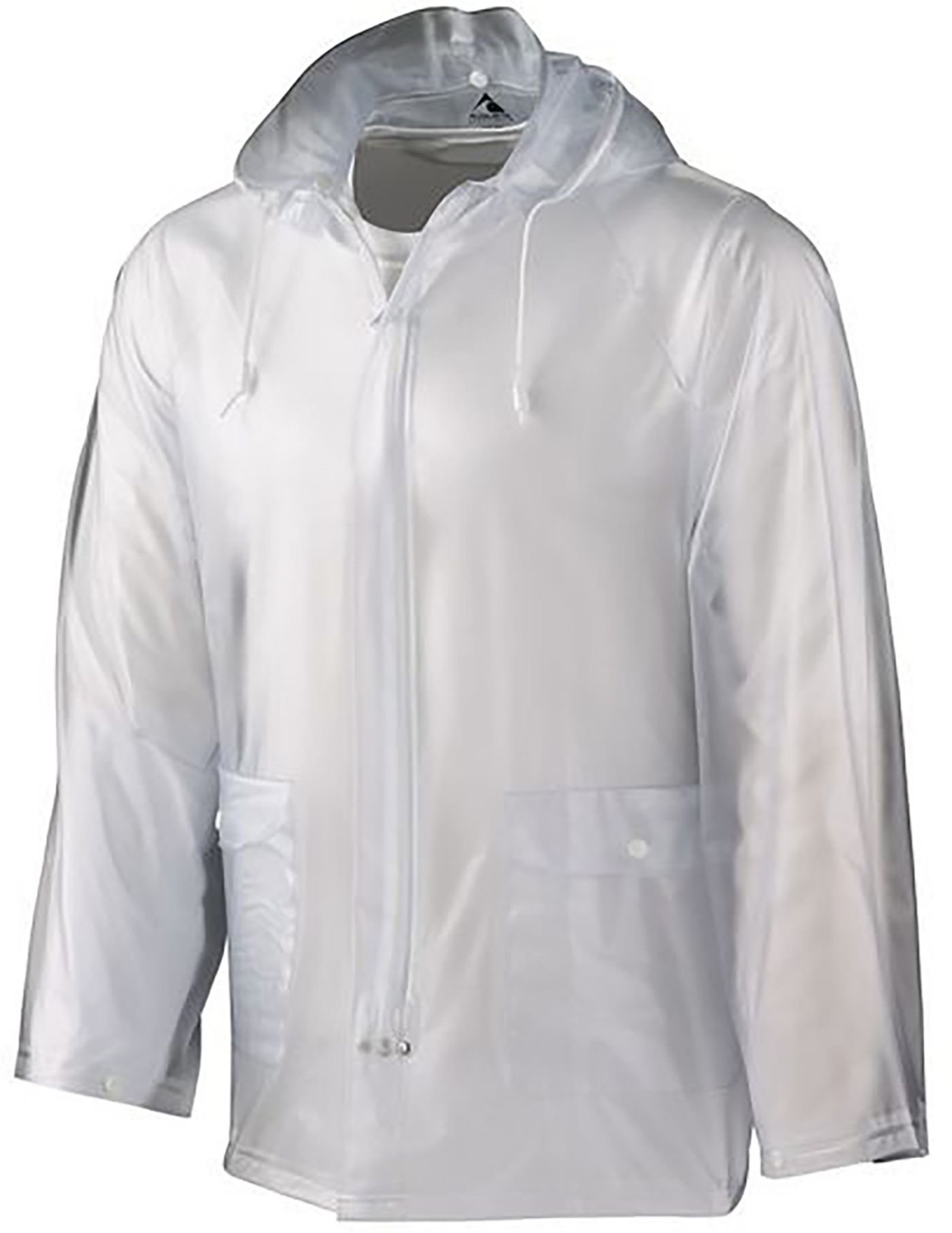 Clear vinyl raincoat deals