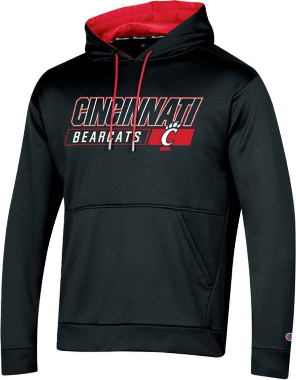 Champion Men's Cincinnati Bearcats Black and Red Hoodie product image