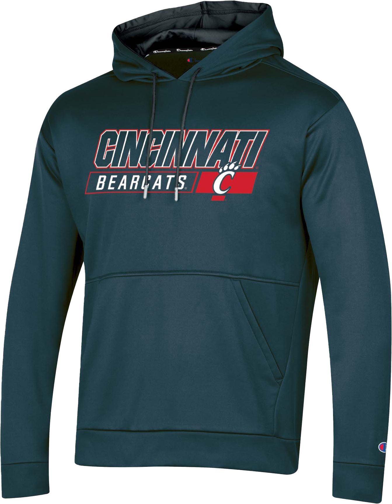 Champion Men's Cincinnati Bearcats Charcoal and Black Hoodie