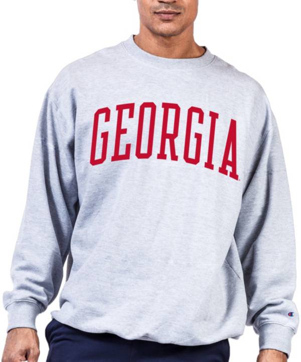Champion Men's Big & Tall Georgia Bulldogs Grey Reverse Weave Crew Sweatshirt product image