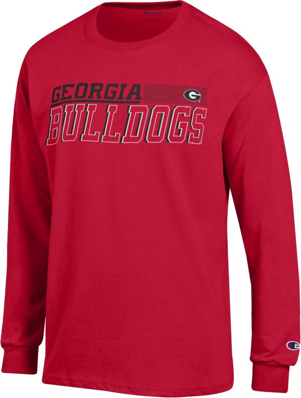 Champion Men's Georgia Bulldogs Red Jersey Longsleeve T-Shirt product image