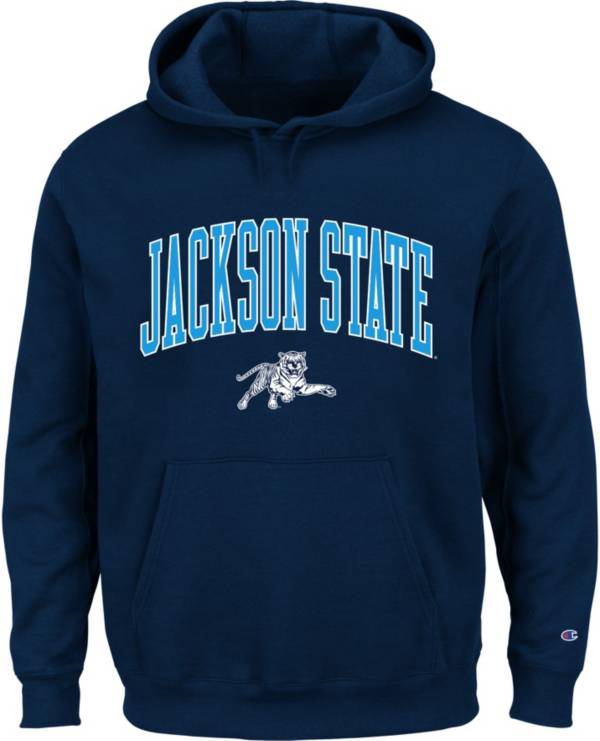 Champion Saint Louis Billikens Mens Blue Arch Mascot Long Sleeve Hoodie