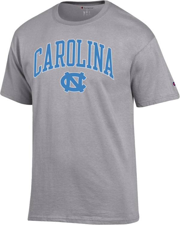 Champion Men's North Carolina Tar Heels Grey Bi-Blend T-Shirt | Dick's ...