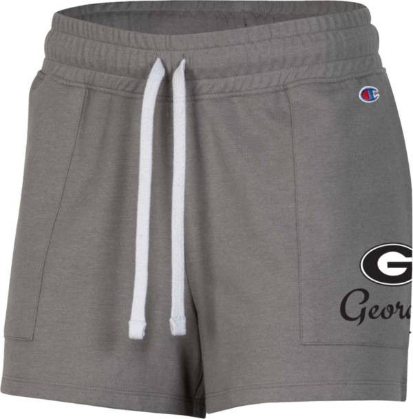 Champion Women's Georgia Bulldogs Gray French Terry Shorts product image