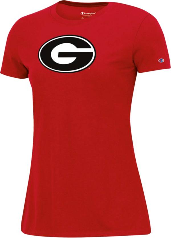 University of Georgia Bulldogs Swimming T-Shirt | Champion Products | Scarlet Red | XLarge