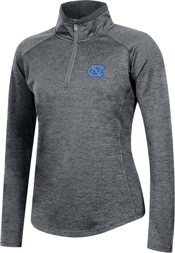 Men's Champion White North Carolina Tar Heels Team Stack Long Sleeve T-Shirt