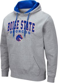 Nike Men's Boise State Broncos Grey Therma-FIT Football Sideline Performance Pullover Hoodie, Small, Gray