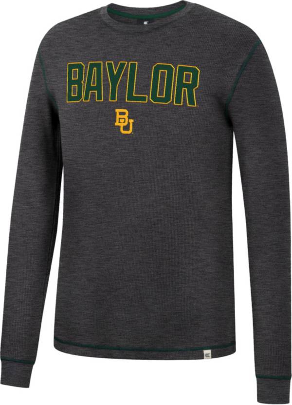 Colosseum Men's Baylor Bears Grey Therma Longsleeve T-Shirt product image