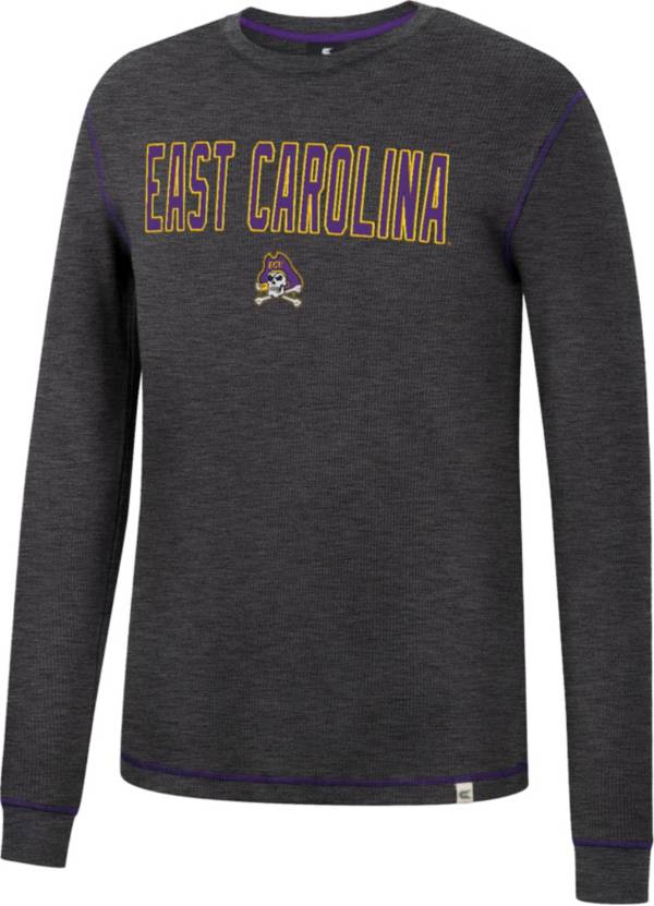 Colosseum Men's East Carolina Pirates Grey Therma Longsleeve T-Shirt product image