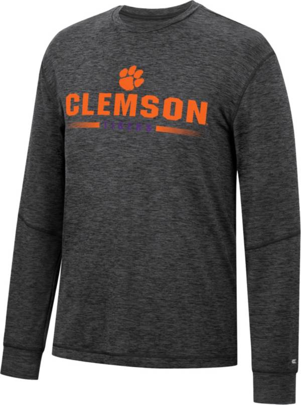 Colosseum Men's Clemson Tigers Black Tournament Long Sleeve T-Shirt product image
