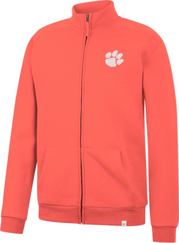 Colosseum Men's Clemson Tigers Orange Gruber Full Zip Jacket product image