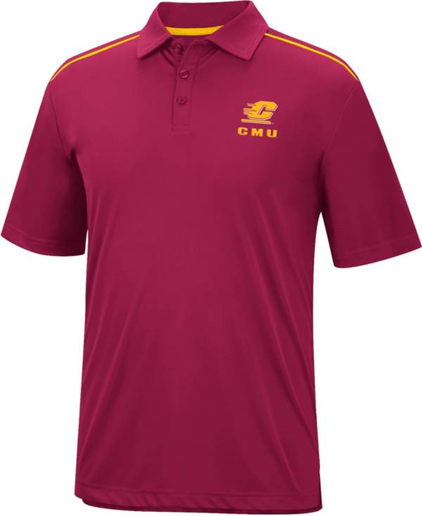 Colosseum Men's Central Michigan Chippewas Maroon Polo product image