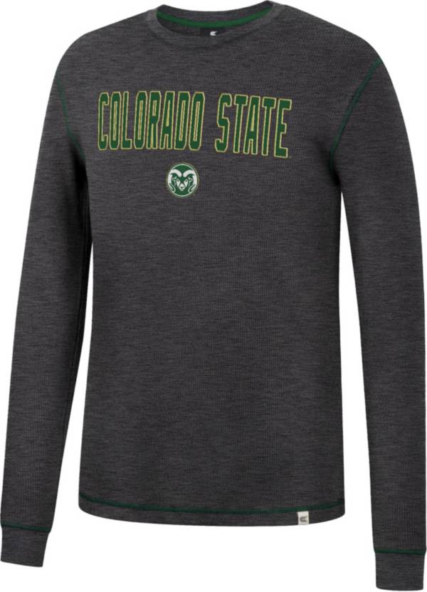 Colosseum Men's Colorado State Rams Grey Therma Longsleeve T-Shirt product image