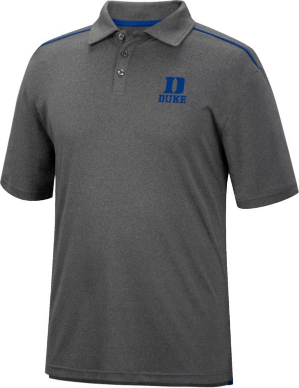 Colosseum Men's Duke Blue Devils Gray Polo