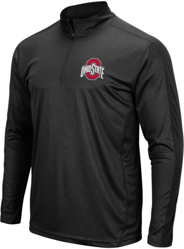 Colosseum Men's Ohio State Buckeyes Black Loggerhead 1/4 Zip Jacket product image