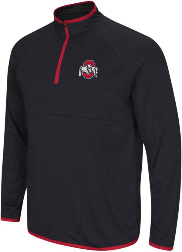 Colosseum Men's Ohio State Buckeyes Black Rival 1/4 Zip Jacket product image