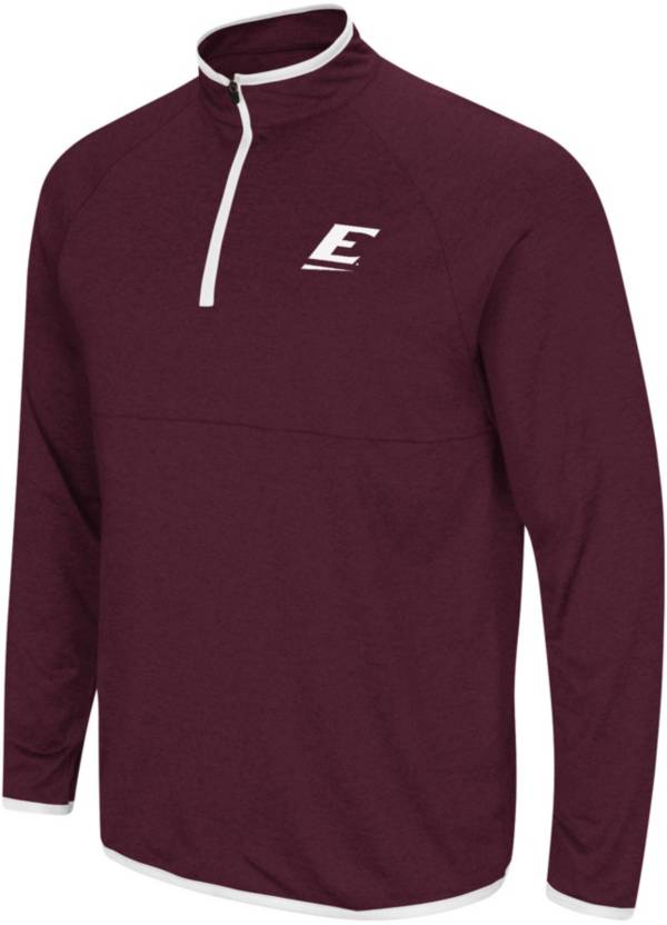 Colosseum Men's Eastern Kentucky Colonels Maroon Rival 1/4 Zip Jacket product image