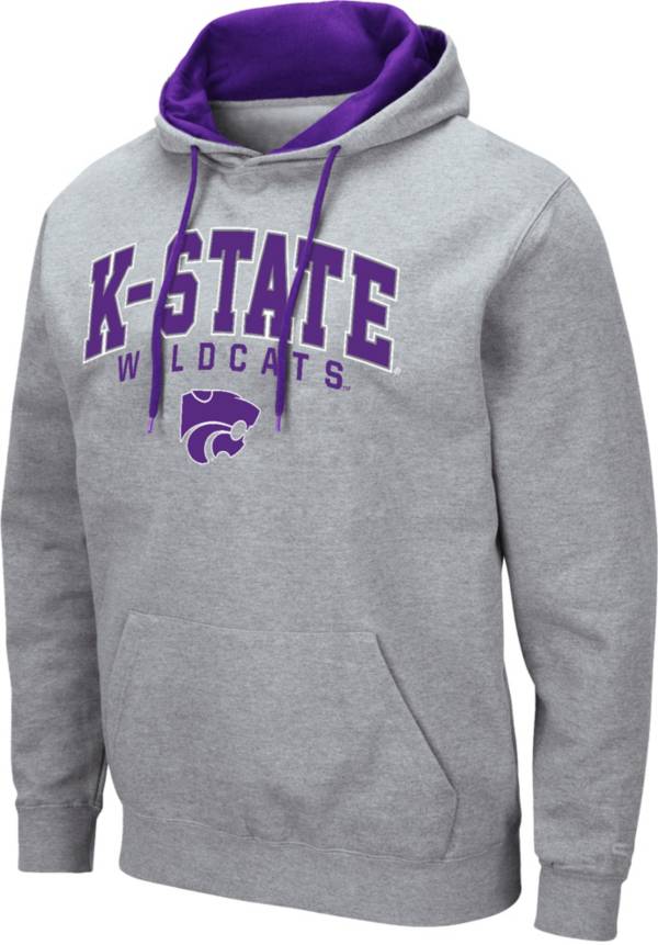 Colosseum K-State Wildcats Mens Purple Graham Long Sleeve Hoodie