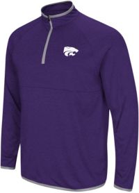 Colosseum Men's Kansas State Wildcats Purple Rival 1/4 Zip Jacket ...