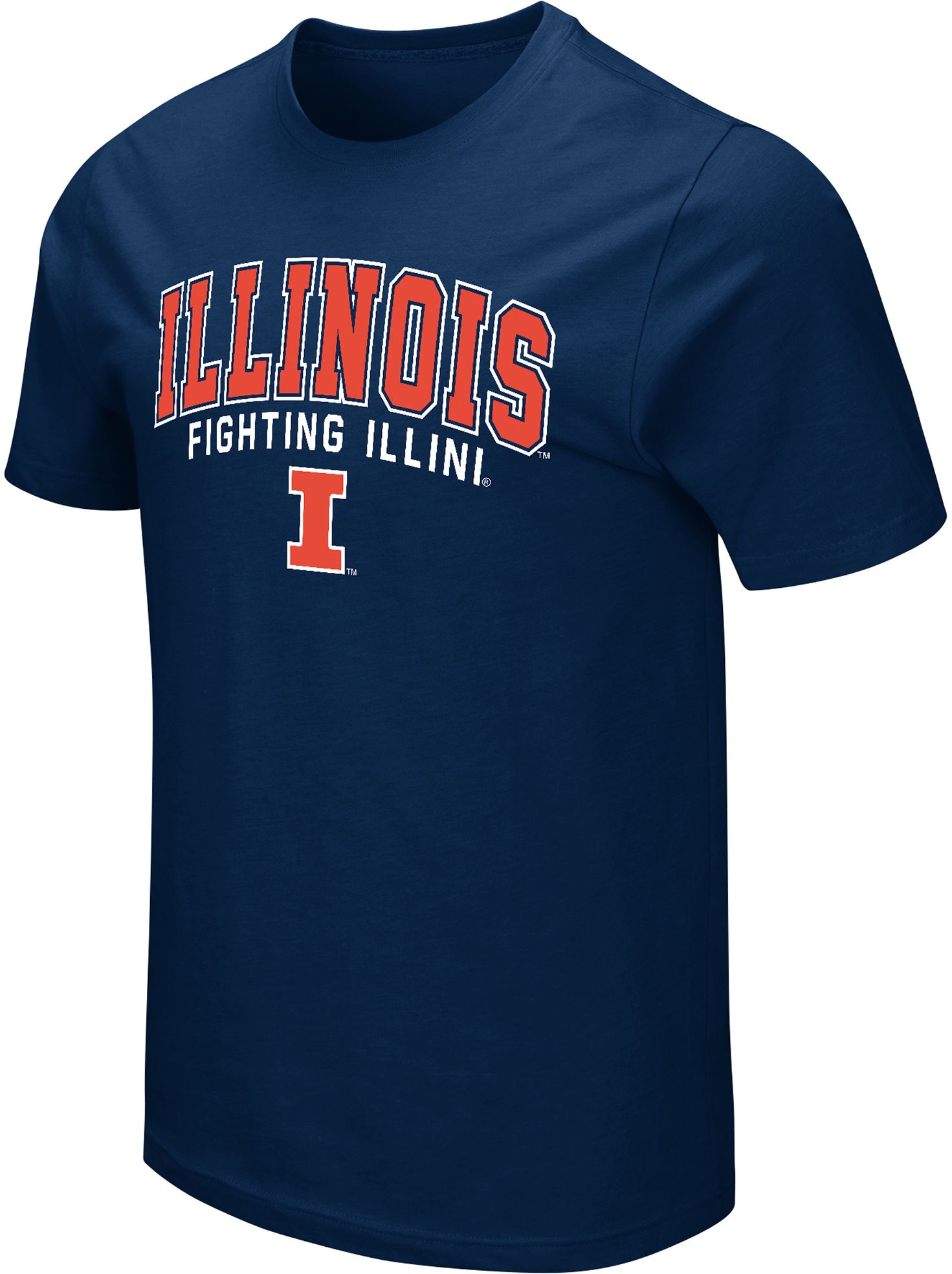 Colosseum Men's Illinois Fighting Illini Blue T-Shirt