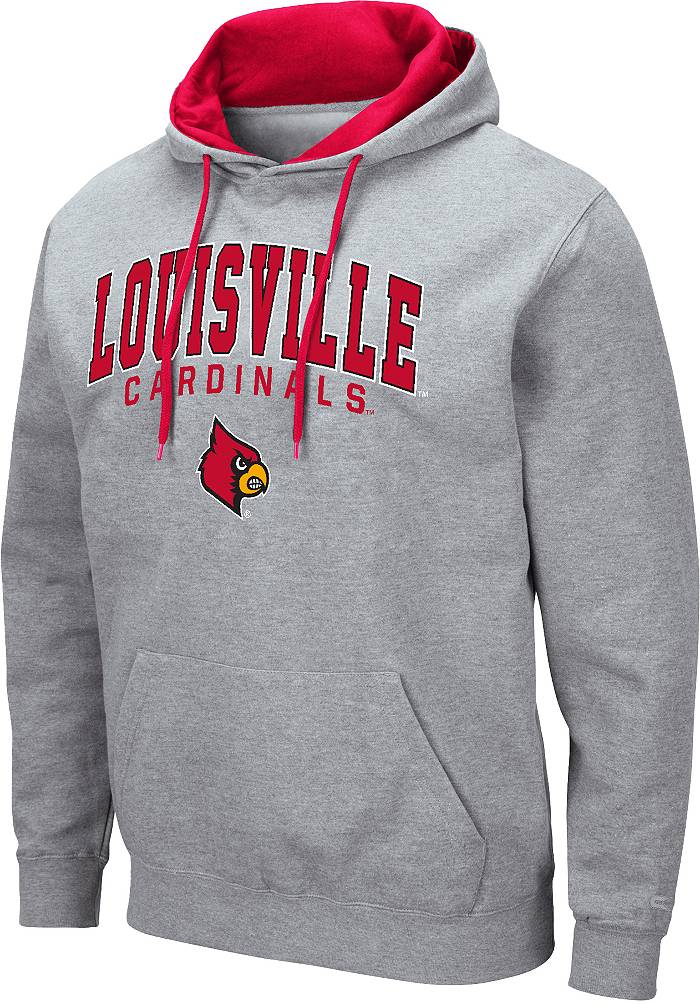 Champion Louisville Cardinals Mens Charcoal Long Sleeve Hoodie