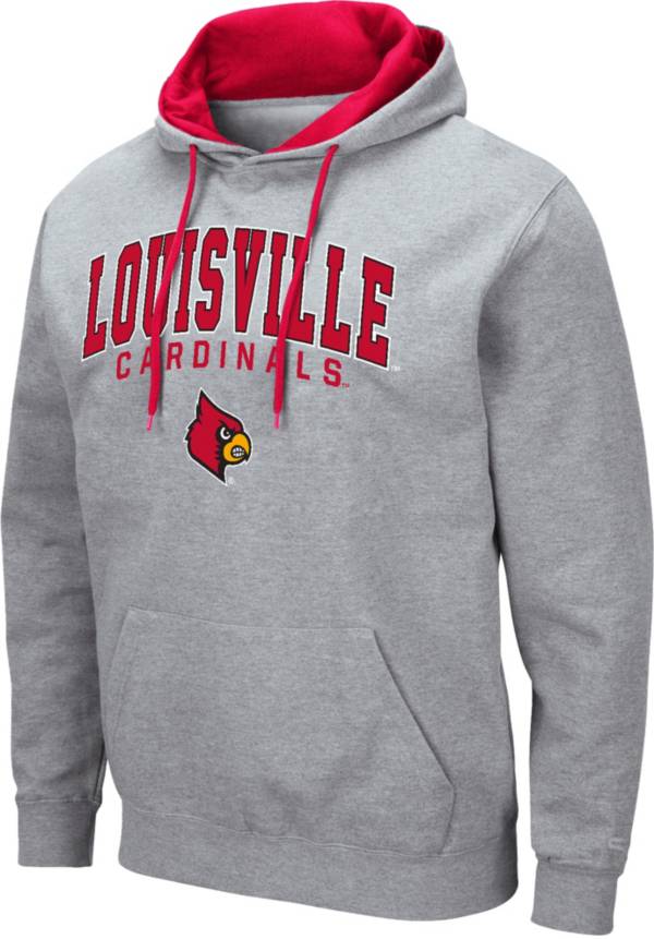 Colosseum Men s Louisville Cardinals Grey Hoodie Dick s Sporting