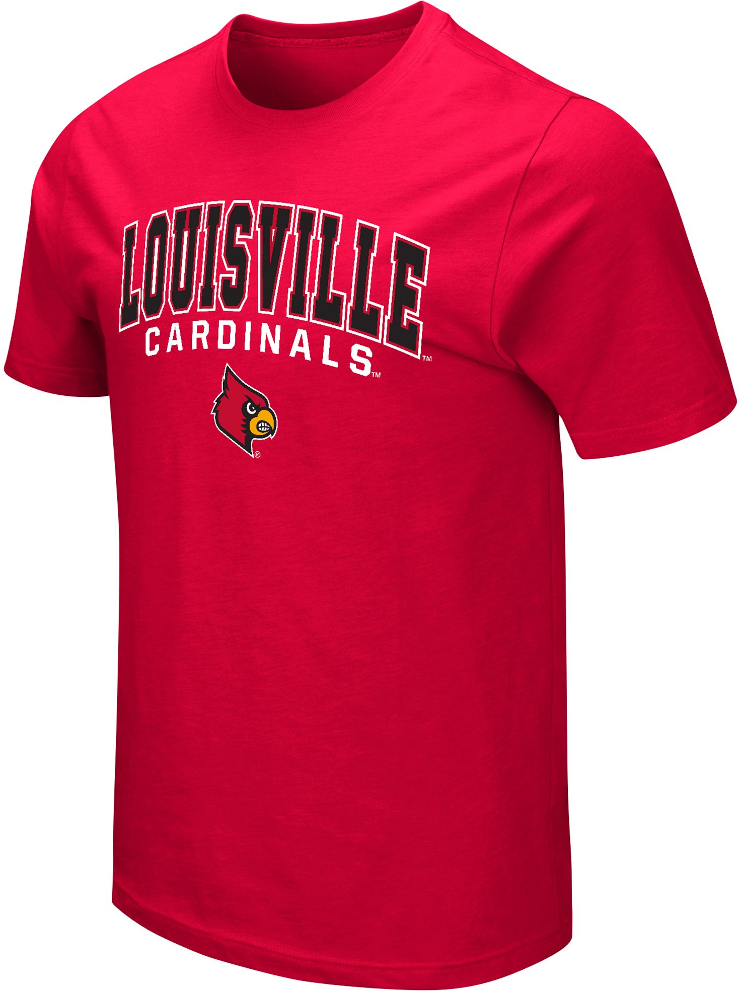 Colosseum Men's Louisville Cardinals Cardinal Red T-Shirt