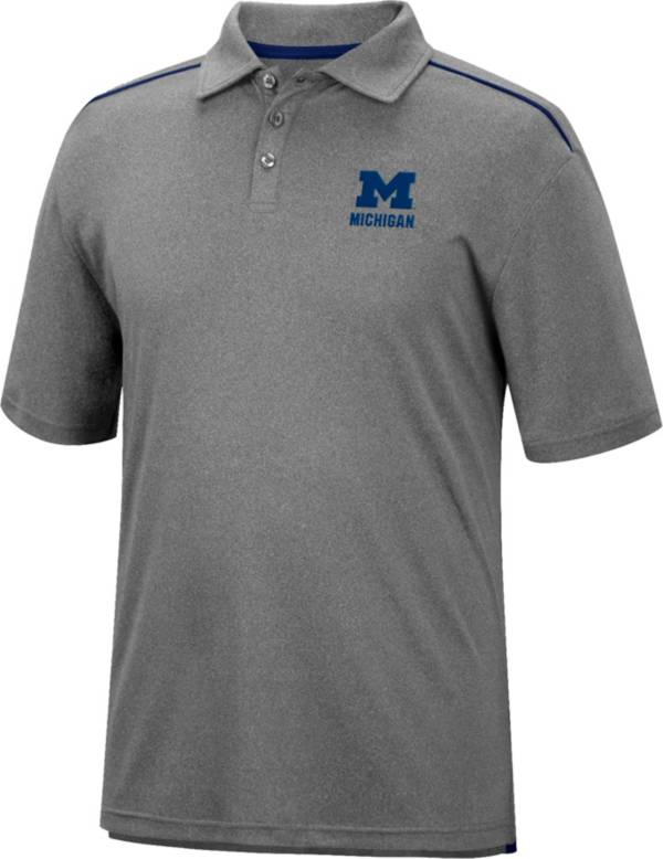 Colosseum Men's Michigan Wolverines Gray Polo product image