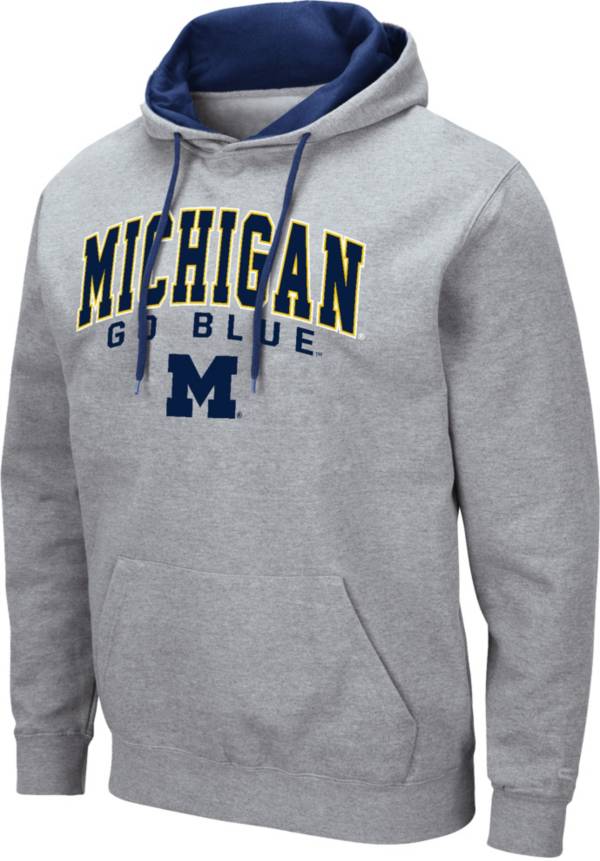 Colosseum Men's Michigan Wolverines Grey Hoodie product image