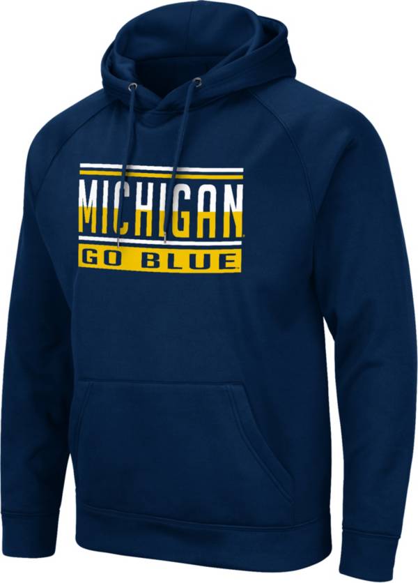 Colosseum Women's Michigan Wolverines Navy Blue Nest Pullover Hoodie product image