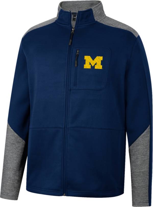 Colosseum Men's Michigan Wolverines Navy Playin Full Zip Jacket product image