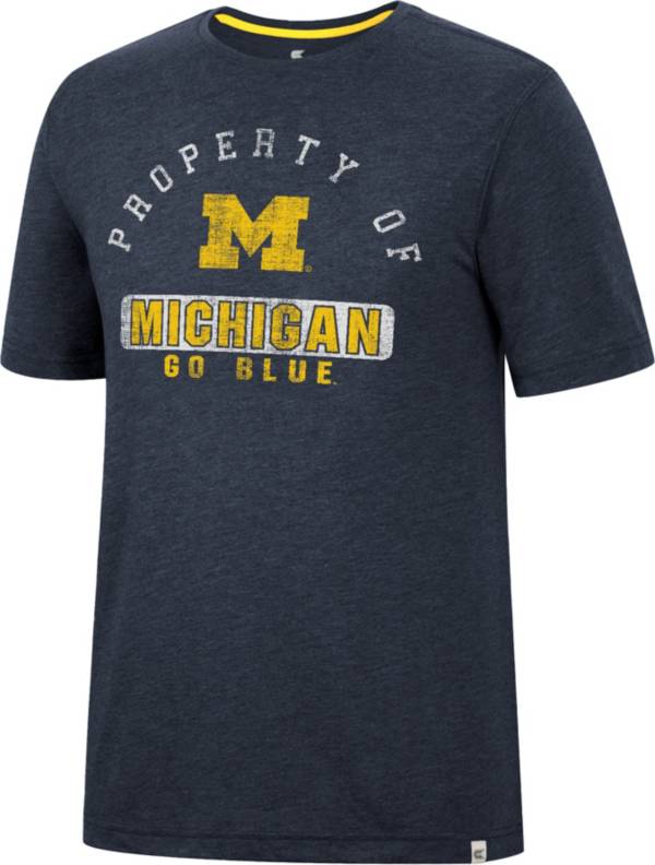 Colosseum Men's Michigan Wolverines Black Tri-Blend T-Shirt product image