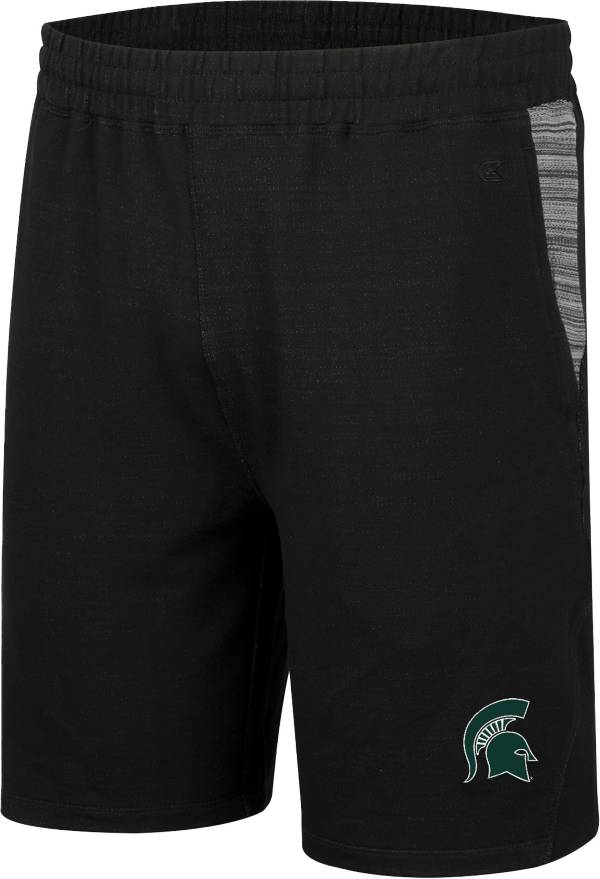 Colosseum Men's Michigan State Spartans Black Thunder Fleece Shorts product image
